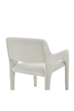 White Bouclé Dining Armchair | Liang & Eimil Godard | Oroa.com
