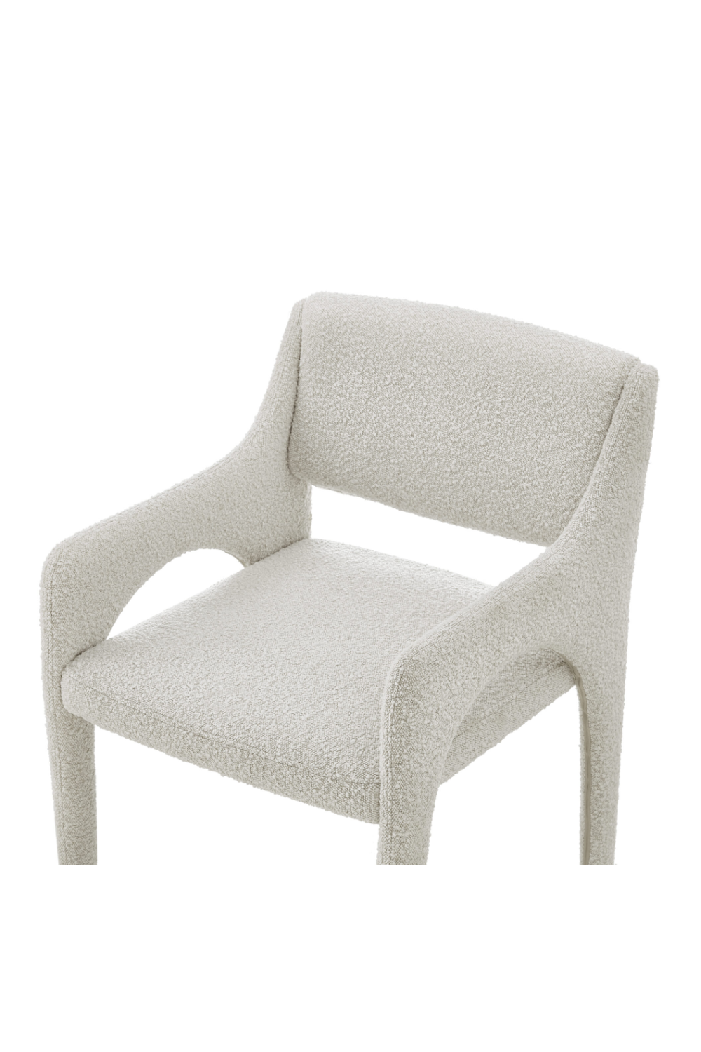 White Bouclé Dining Armchair | Liang & Eimil Godard | Oroa.com