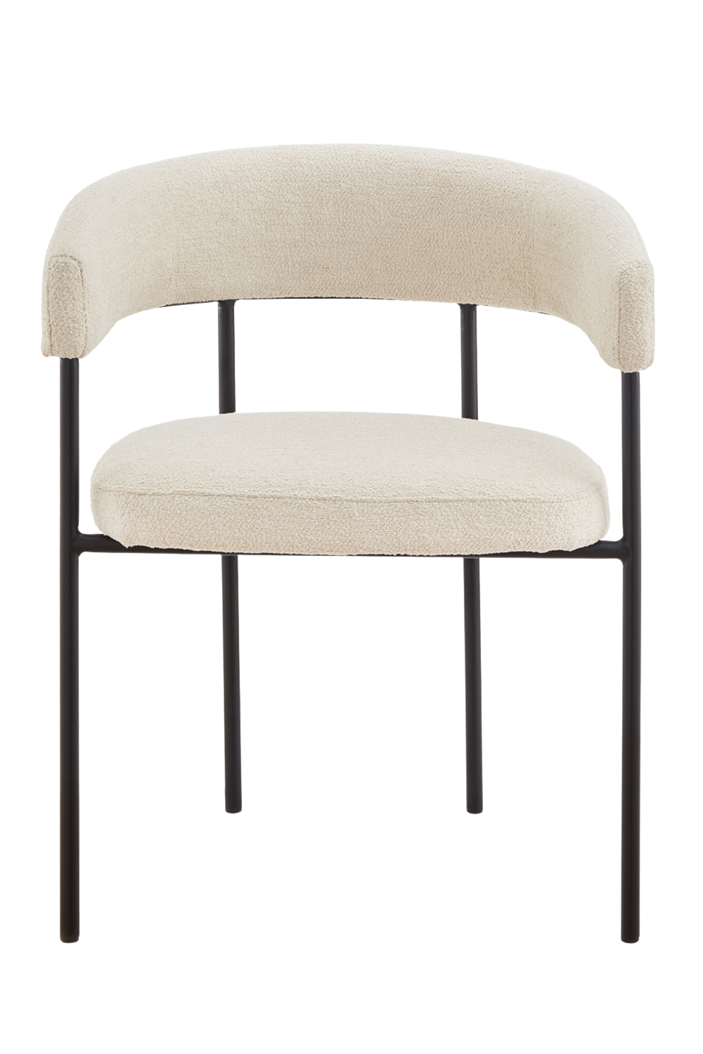 Linen Curved Dining Chair | Liang & Eimil Katania | Oroa.com