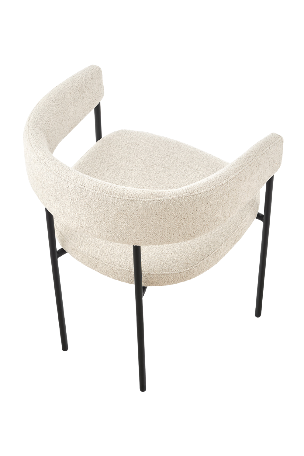 Linen Curved Dining Chair | Liang & Eimil Katania | Oroa.com