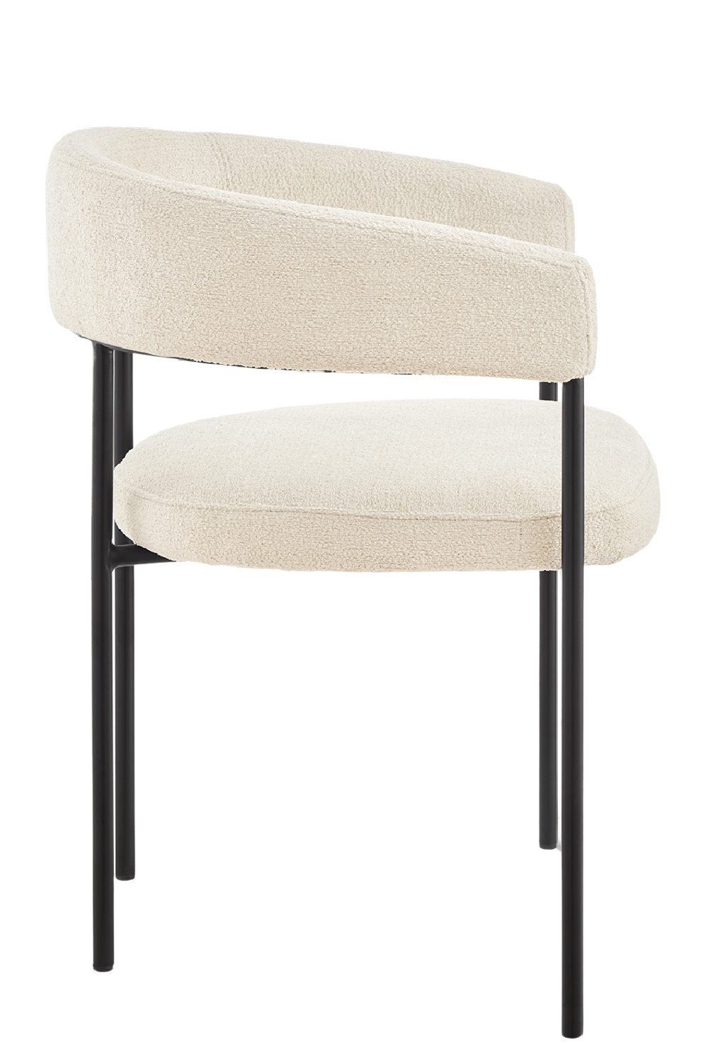 Linen Curved Dining Chair | Liang & Eimil Katania | Oroa.com