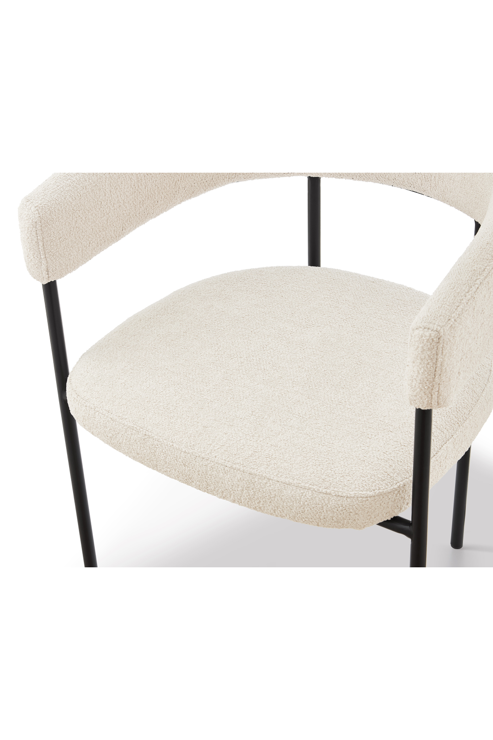 Linen Curved Dining Chair | Liang & Eimil Katania | Oroa.com