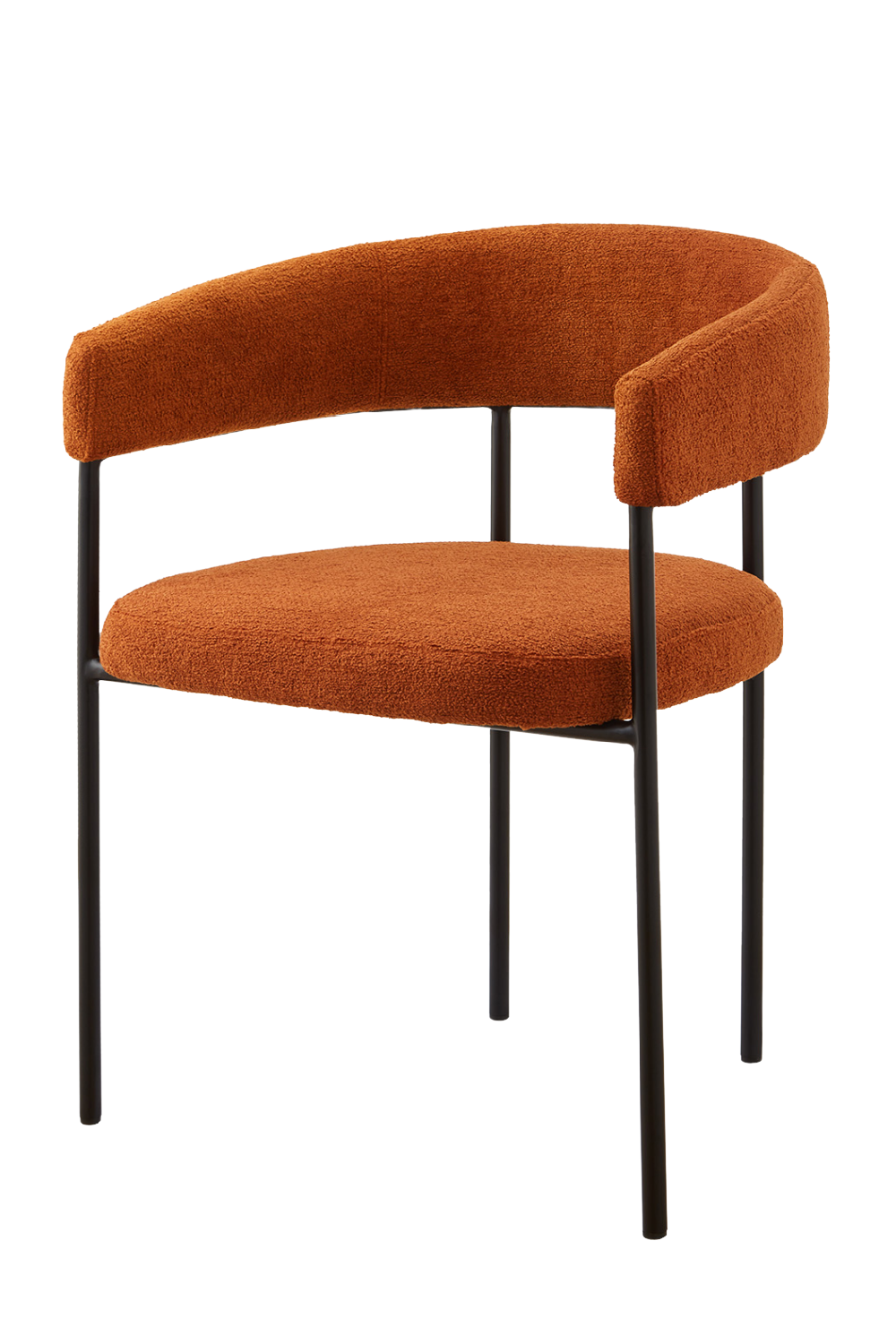 Linen Curved Dining Chair | Liang & Eimil Katania | Oroa.com