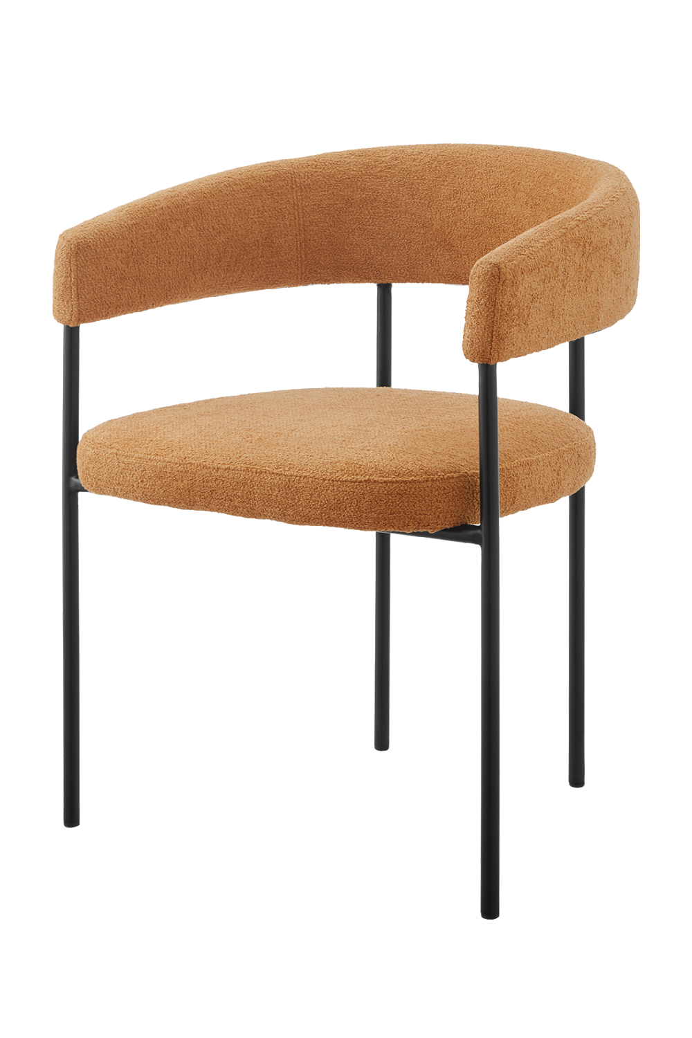 Linen Curved Dining Chair | Liang & Eimil Katania | Oroa.com