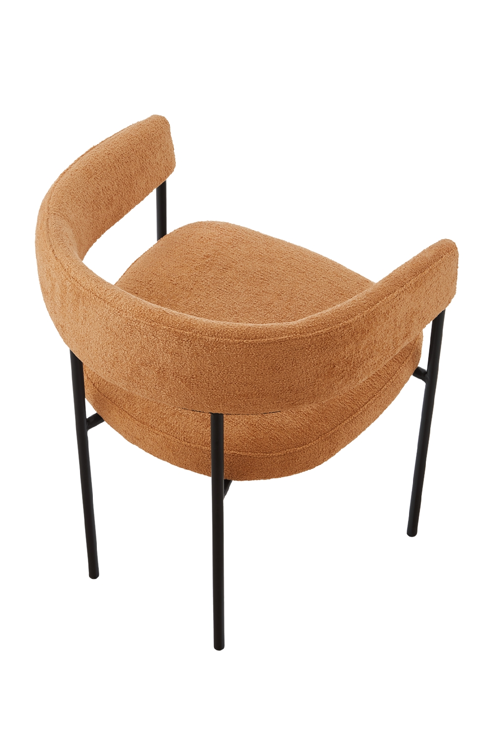 Linen Curved Dining Chair | Liang & Eimil Katania | Oroa.com