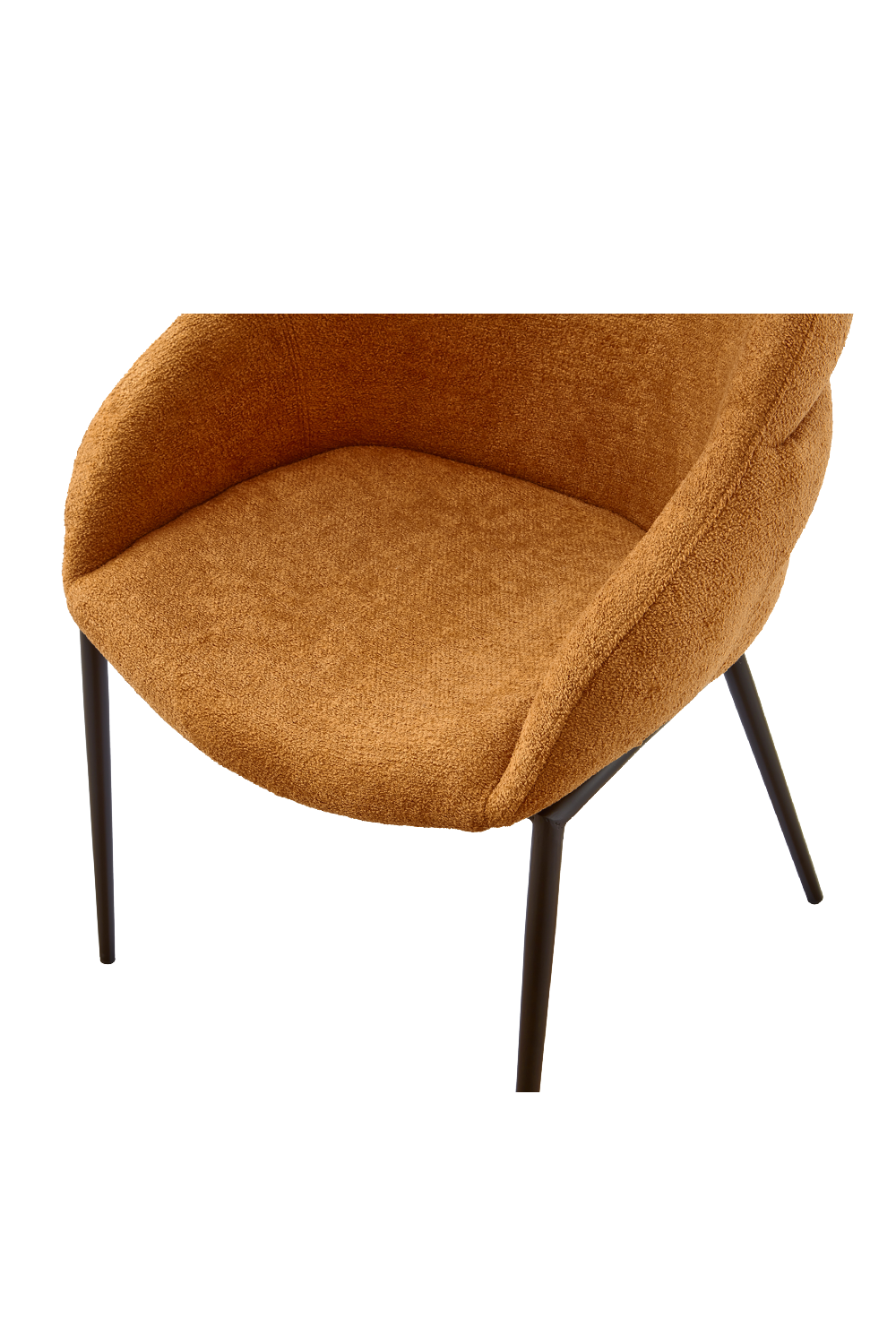 Orange Chenille Dining Chair | Liang & Eimil Amber| Oroa.com