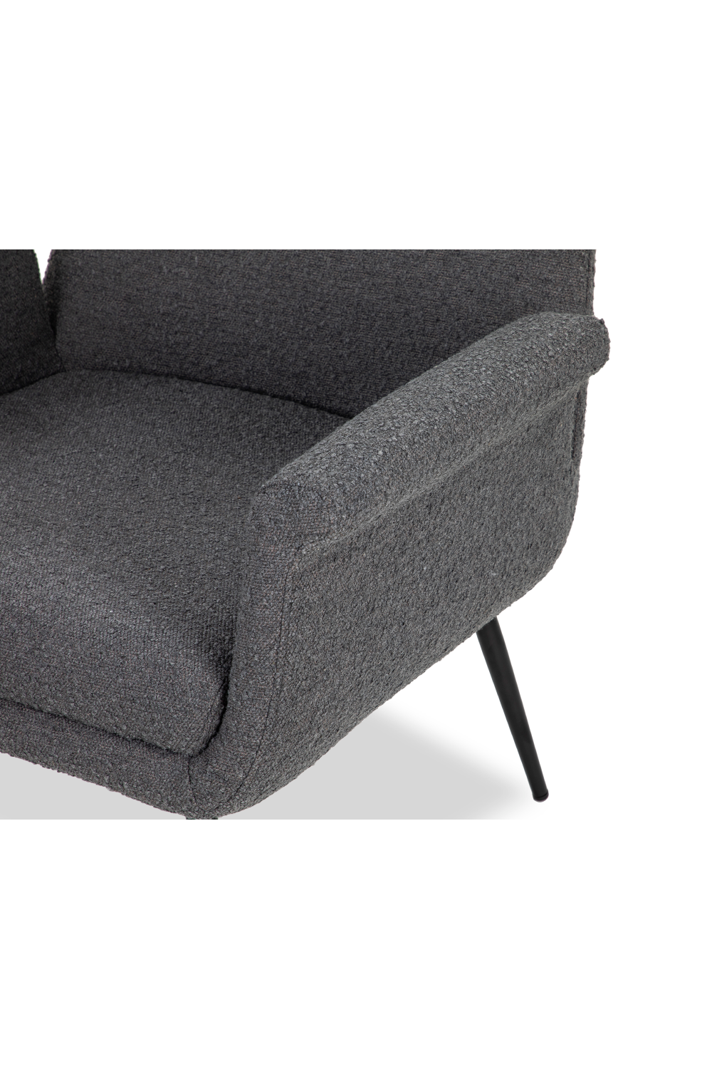 Dark Gray Bouclé Occasional Chair | Liang & Eimil Fiore | OROA.com