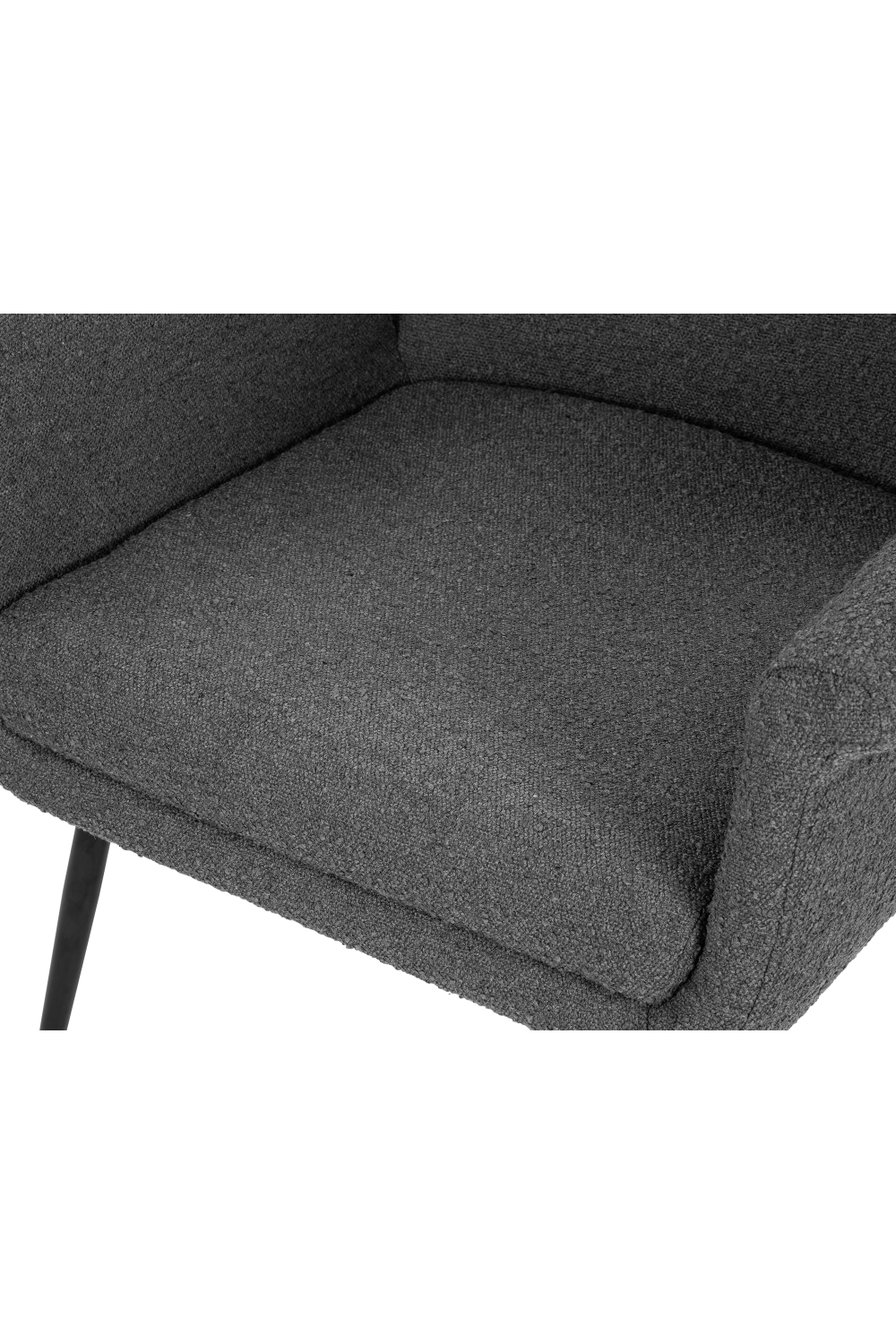 Dark Gray Bouclé Occasional Chair | Liang & Eimil Fiore | OROA.com