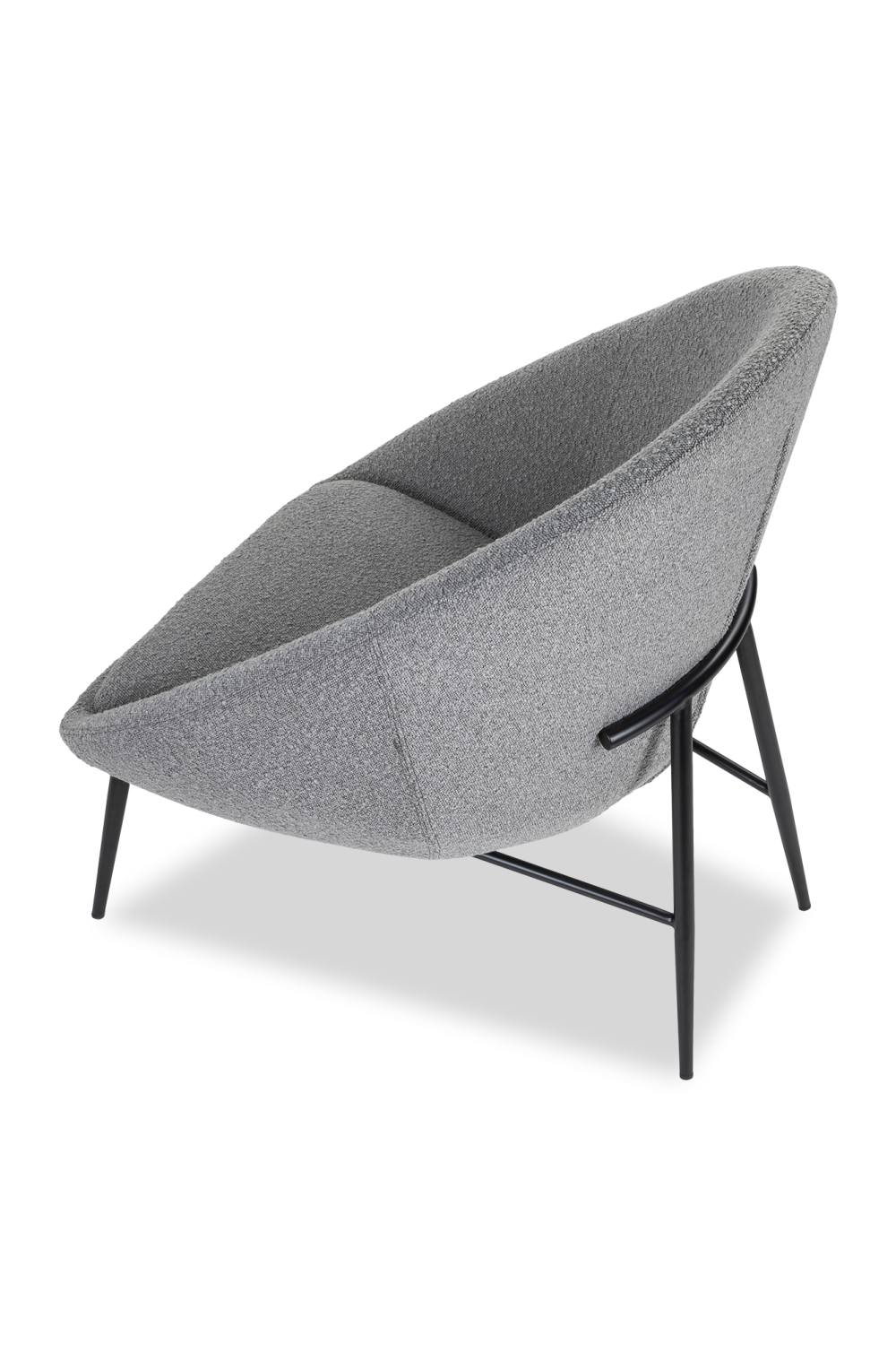 Gray Bouclé Contemporary Occasional Chair | Liang & Eimil Ovalo | OROA.com