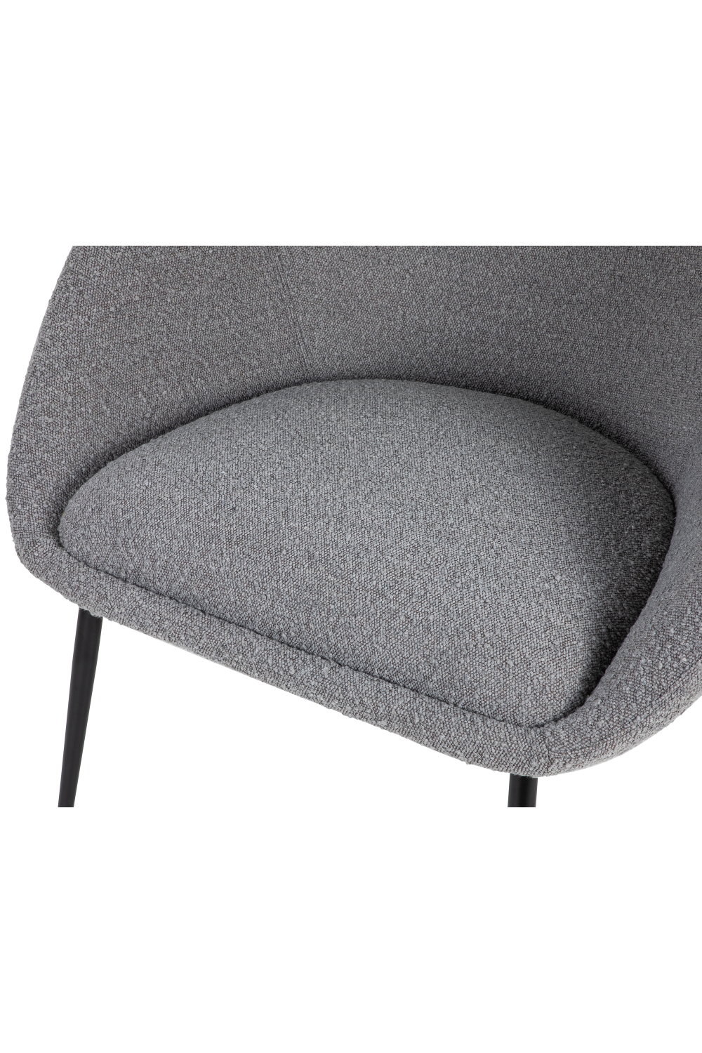 Gray Bouclé Contemporary Occasional Chair | Liang & Eimil Ovalo | OROA.com