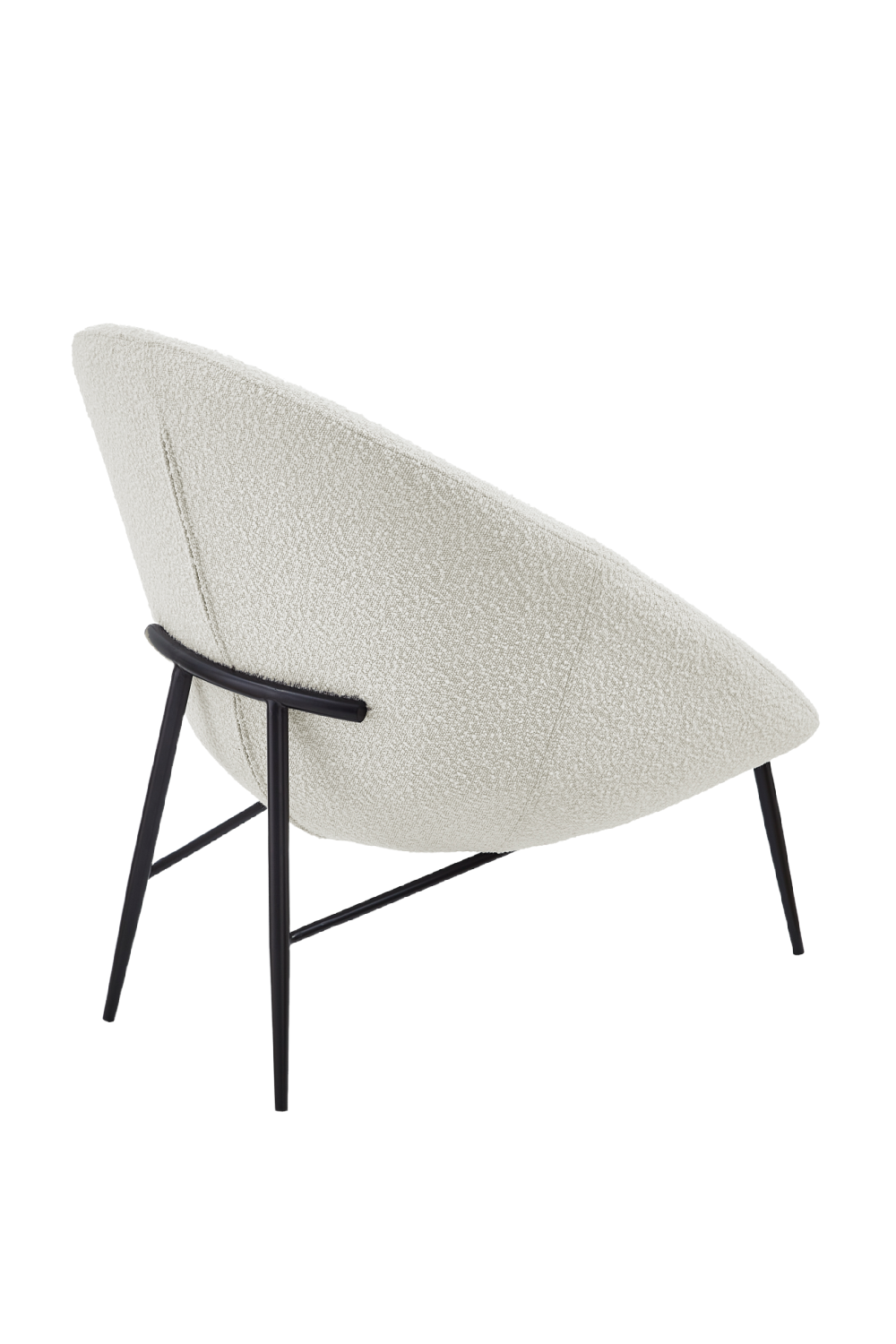 Rounded Bouclé Occasional Chair | Liang & Eimil Ovalo | OROA.com