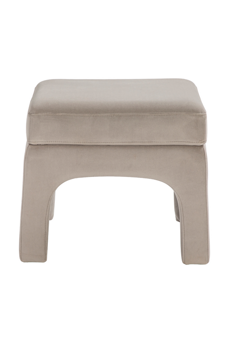 Gray Velvet Modern Stool | Liang & Eimil Malcom | Oroa.com