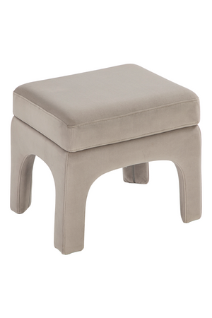 Gray Velvet Modern Stool | Liang & Eimil Malcom | Oroa.com
