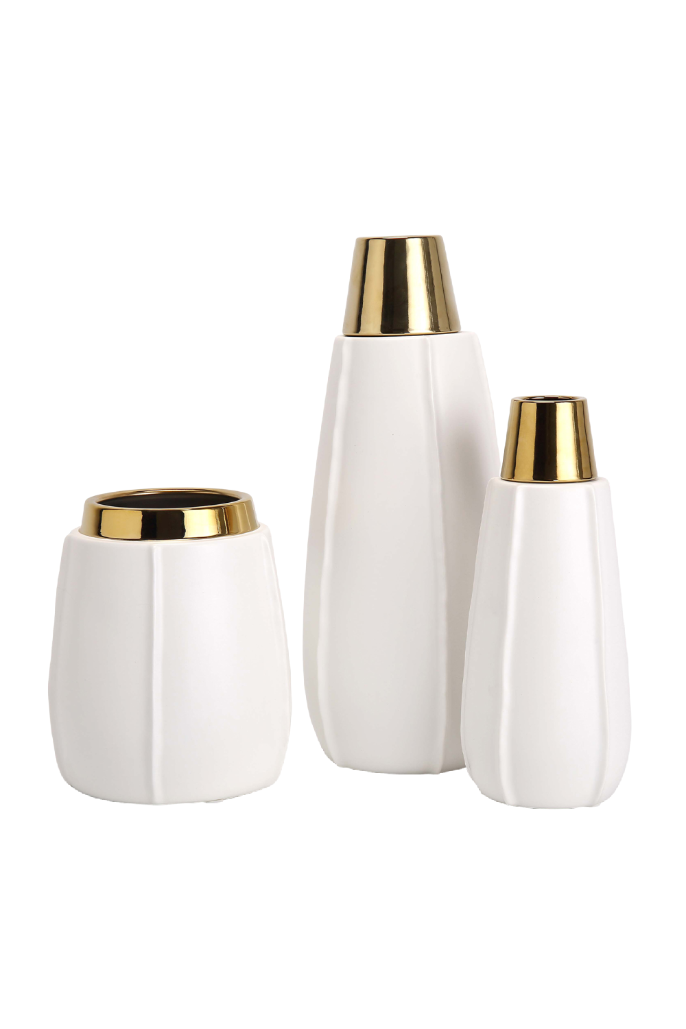 White Ceramic Modern Vase | Liang & Eimil Vicar | Oroa.com