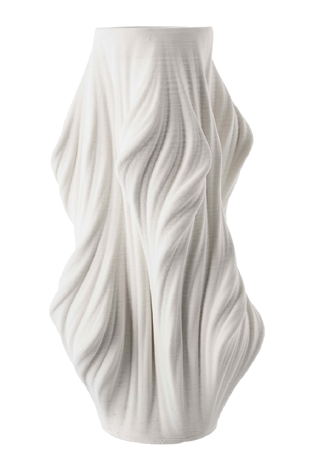 White Ceramic 3D-Painted Vase | Liang & Eimil Waven | Oroa.com