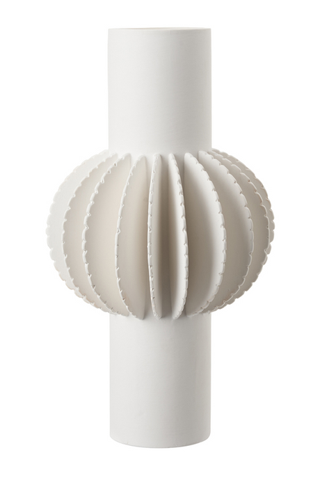 White Ceramic Petal Vase | Liang & Eimil Lara | Oroa.com