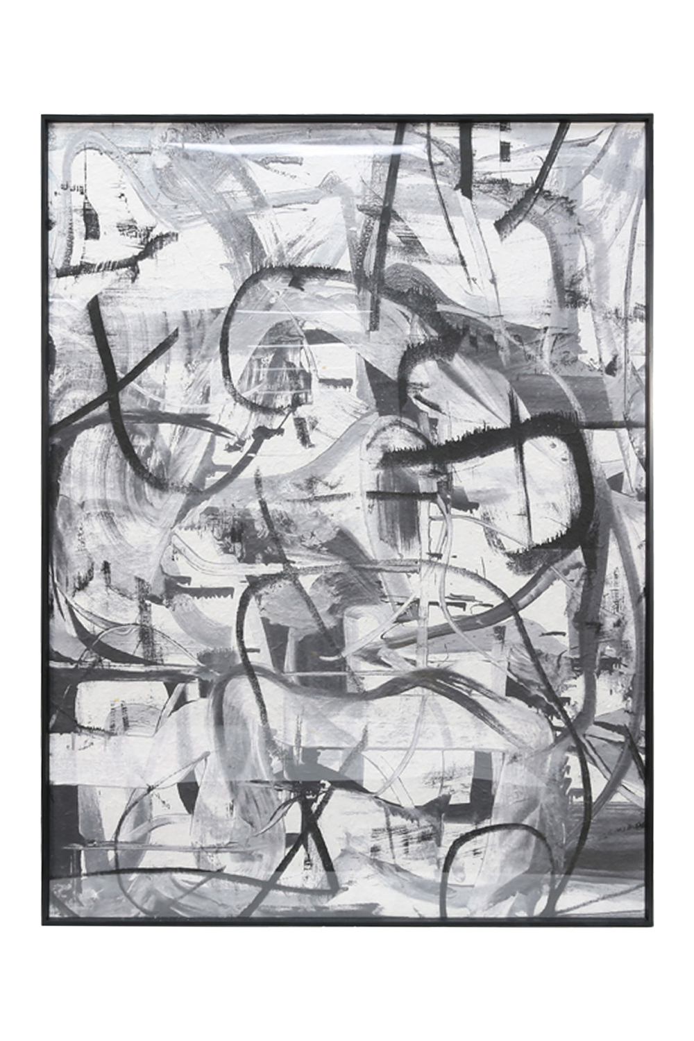 Grayscale Abstract Art Print | Liang & Eimil Graphite | Oroa.com