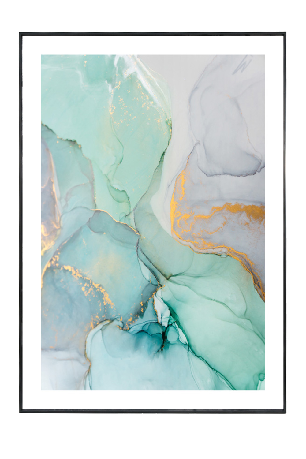 Teal Toned Modern Art Print | Liang & Eimil Aqua Vermeil | Oroa.com