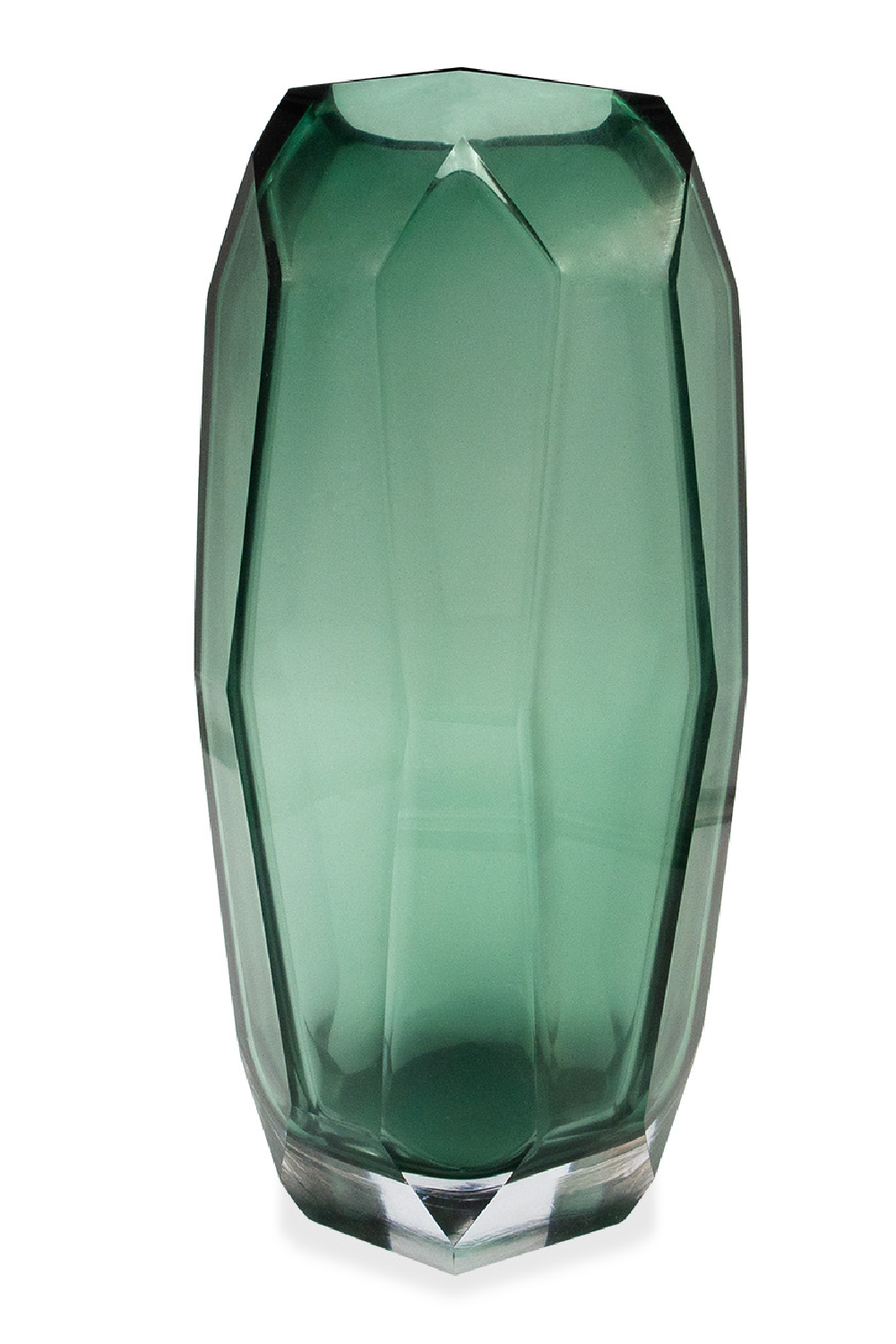 Green Faceted Glass Vase | Liang & Eimil Emerald | Oroa.com