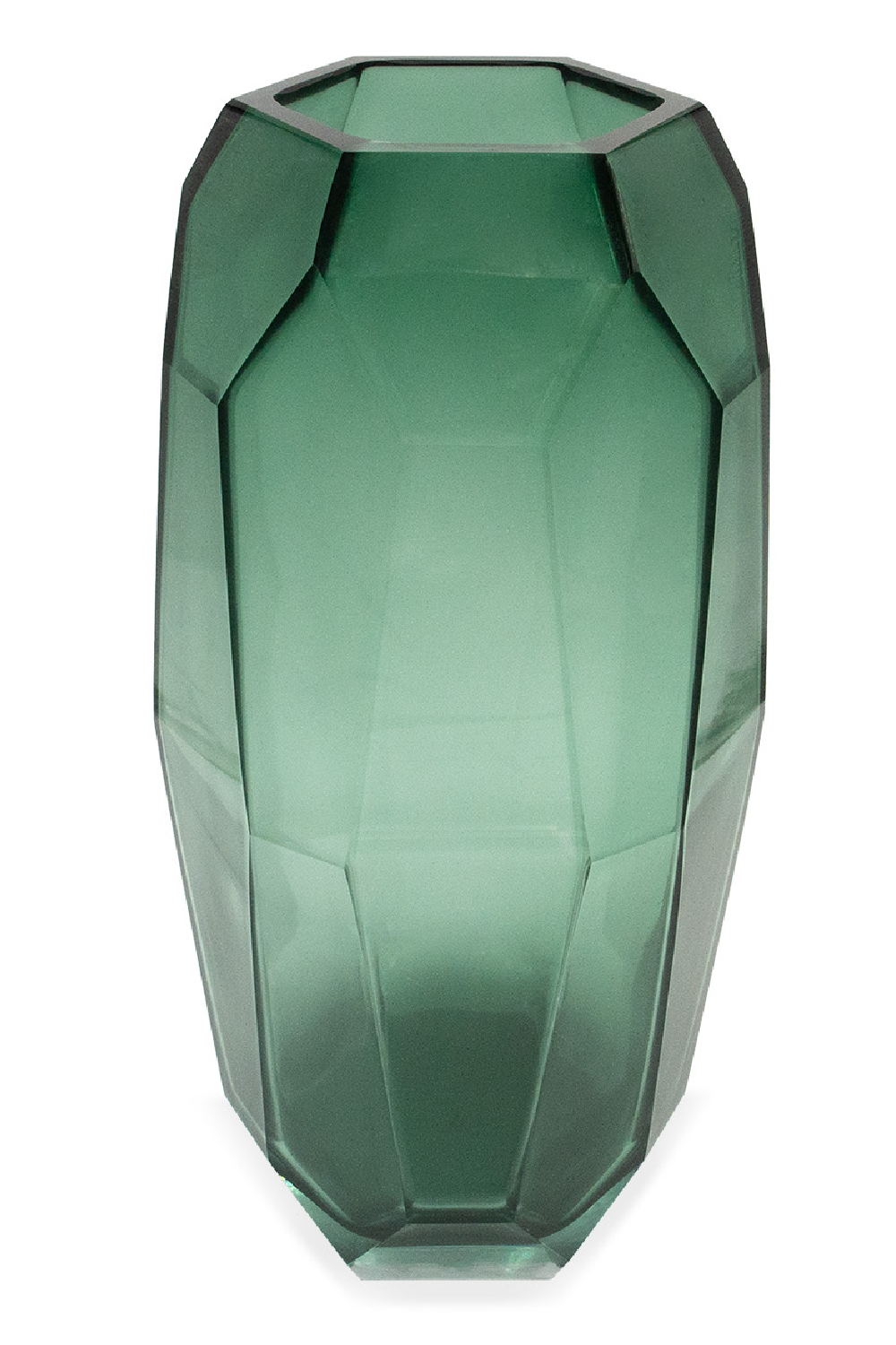 Green Faceted Glass Vase | Liang & Eimil Emerald | Oroa.com