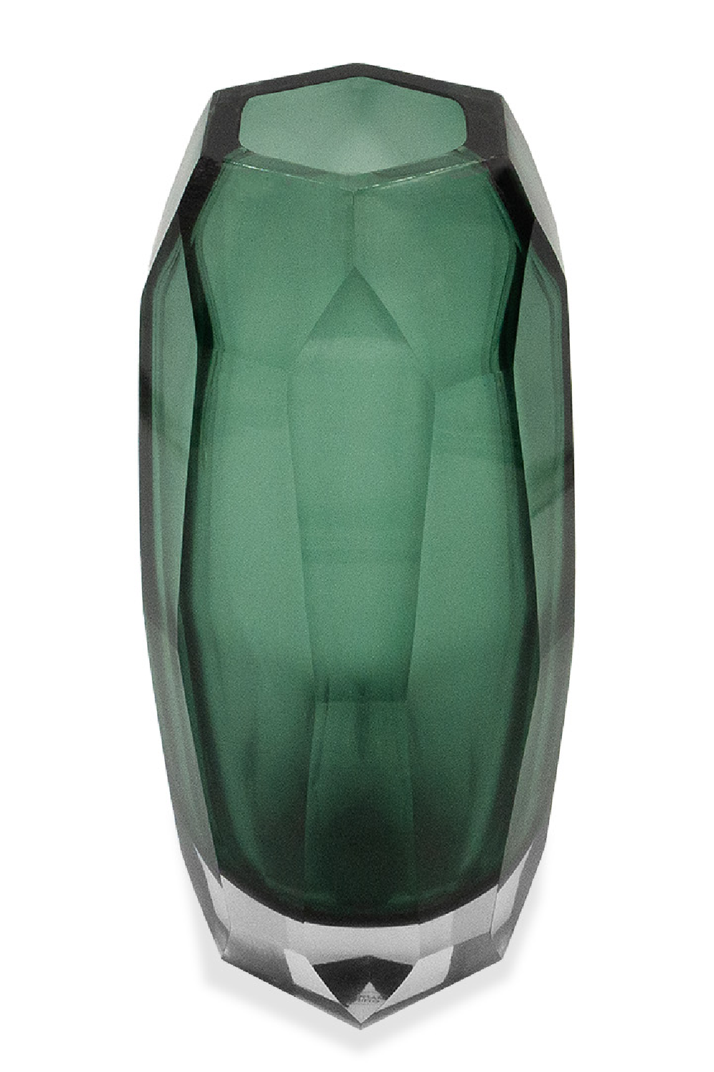 Green Faceted Glass Vase | Liang & Eimil Emerald | Oroa.com