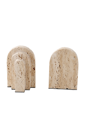 Beige Travertine Bookends | Liang & Eimil Empire | Oroa.com