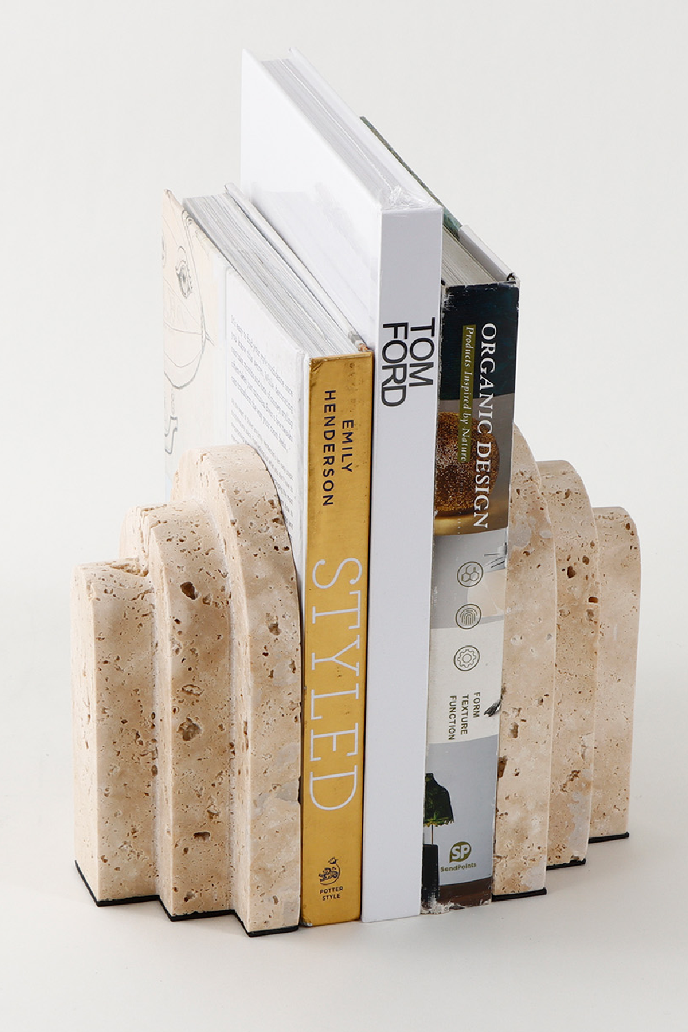 Beige Travertine Bookends | Liang & Eimil Empire | Oroa.com
