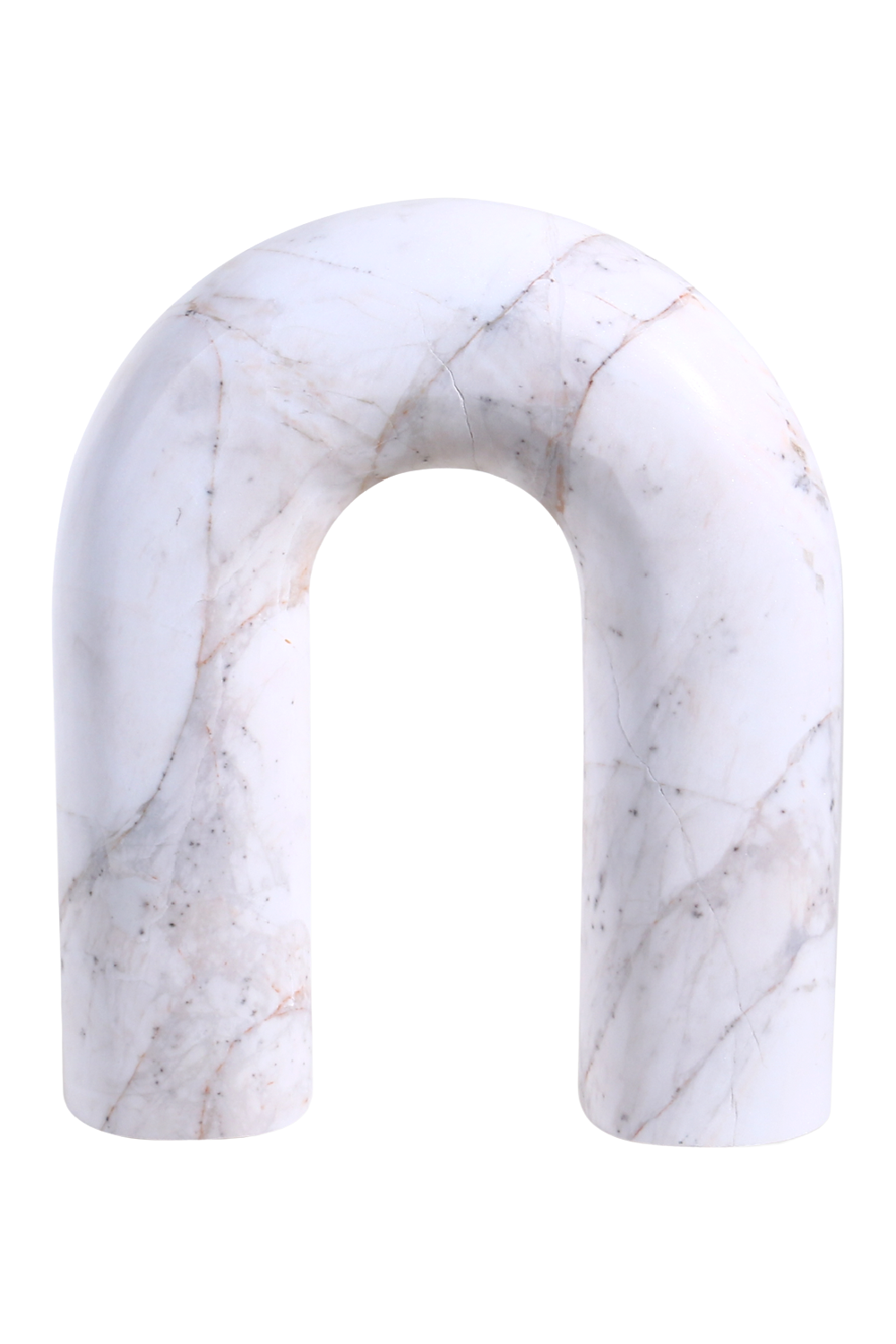 White Marble Curved Sculpture | Liang & Eimil Arc | Oroa.com