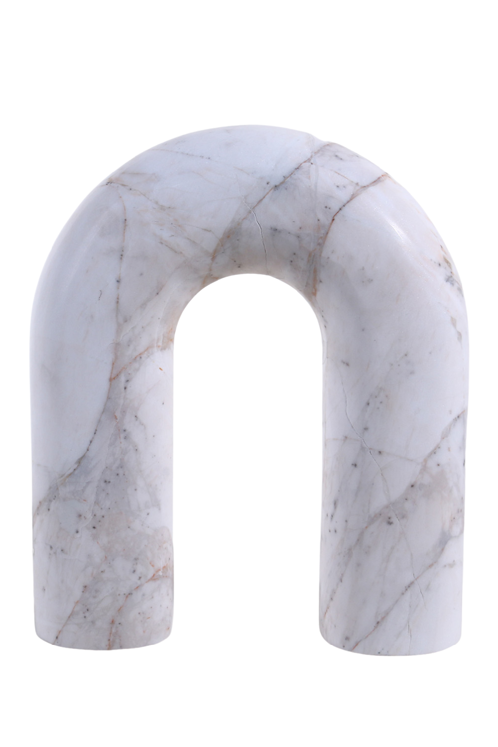 White Marble Curved Sculpture | Liang & Eimil Arc | Oroa.com