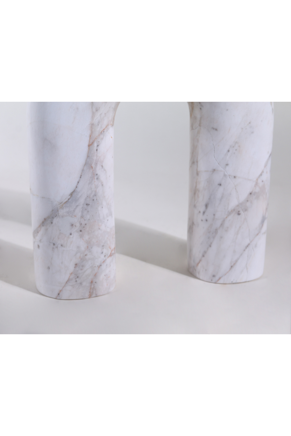 White Marble Curved Sculpture | Liang & Eimil Arc | Oroa.com