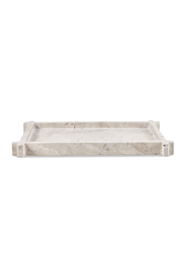 Beige Travertine Tray | Liang & Eimil Roche | Oroa.com