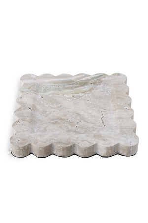 Beige Scalloped Tray | Liang & Eimil Aurelia | Oroa.com