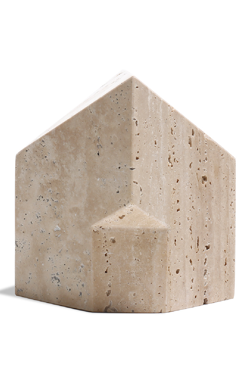 Beige Travertine Faceted Marble | Liang & Eimil Arya | Oroa.com