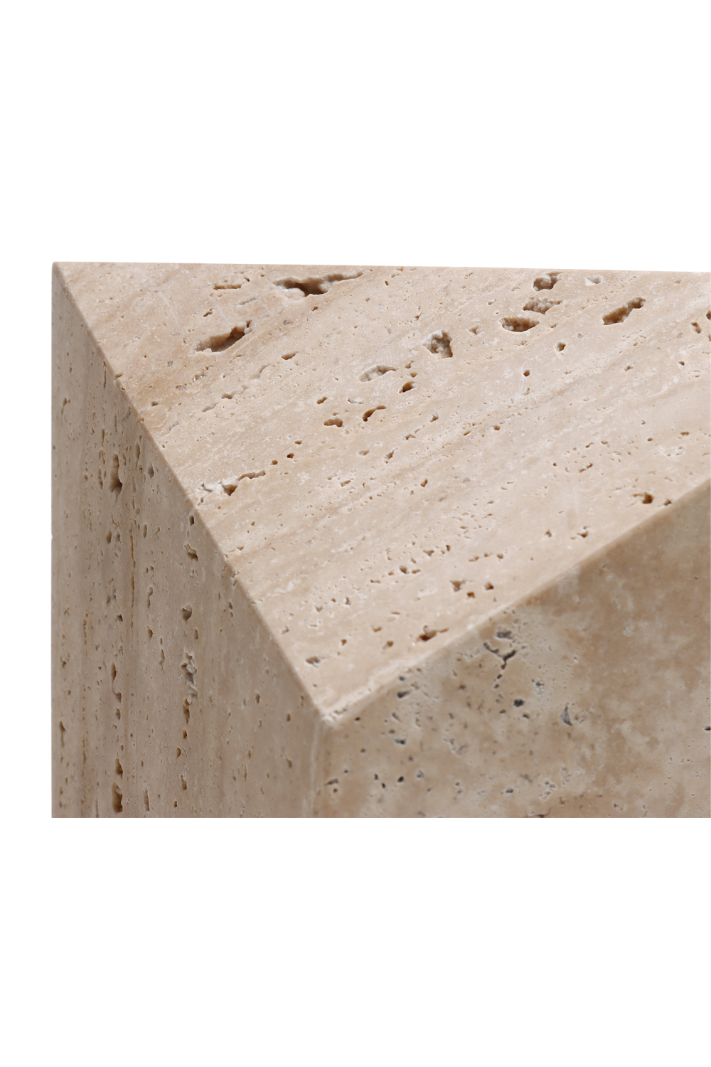 Beige Travertine Faceted Marble | Liang & Eimil Arya | Oroa.com