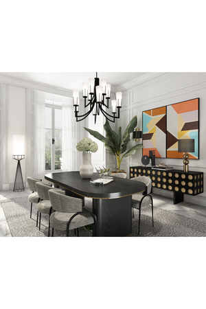 White Linen Tubular Floor Lamp | Liang & Eimil Faro | Oroa.com