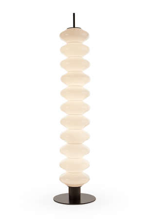 Stacked White Glass Floor Lamp | Liang & Eimil Jana | Oroa.com