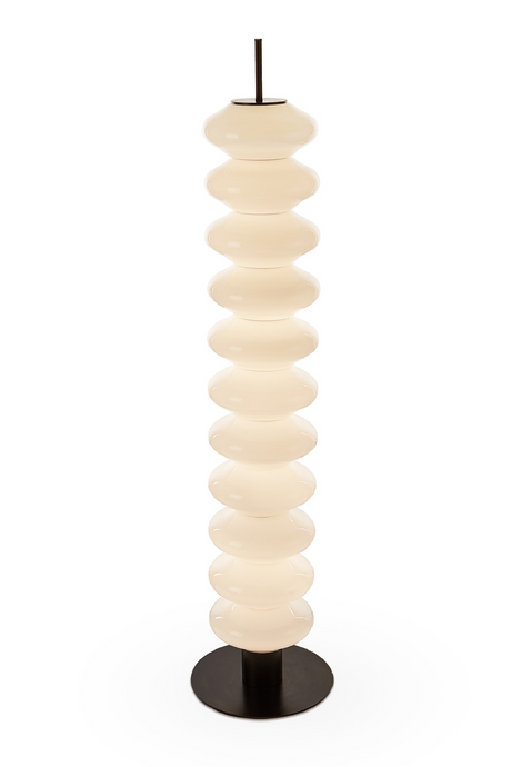 Stacked White Glass Floor Lamp | Liang & Eimil Jana | Oroa.com