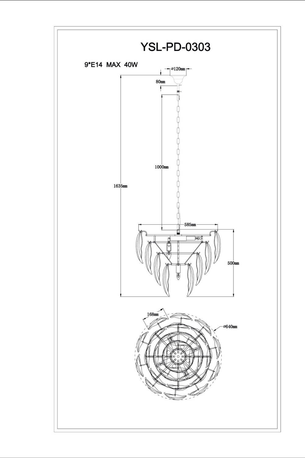 Cast Glass Leaves Pendant Lamp | Liang & Eimil Gina | Oroa.com