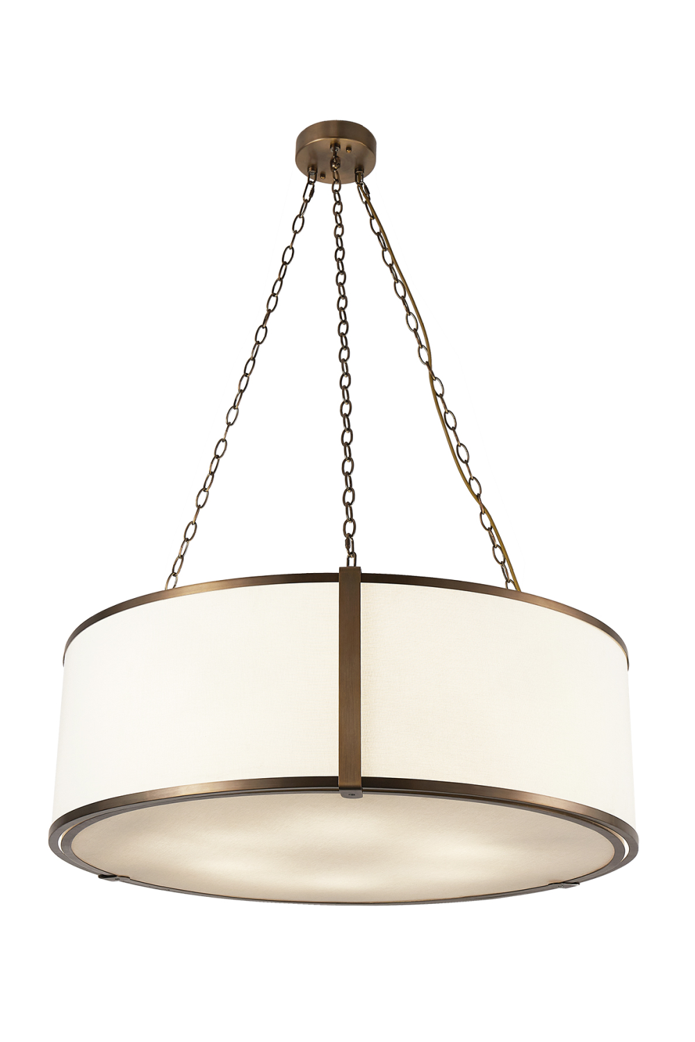 Brass Framed Linen Pendant Lamp | Liang & Eimil Baltimore | Oroa.com