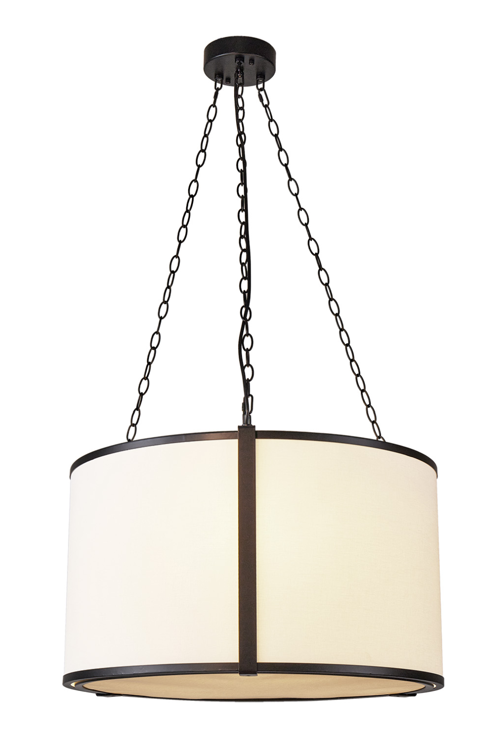 Black Framed Linen Pendant Lamp | Liang & Eimil Baltimore | Oroa.com