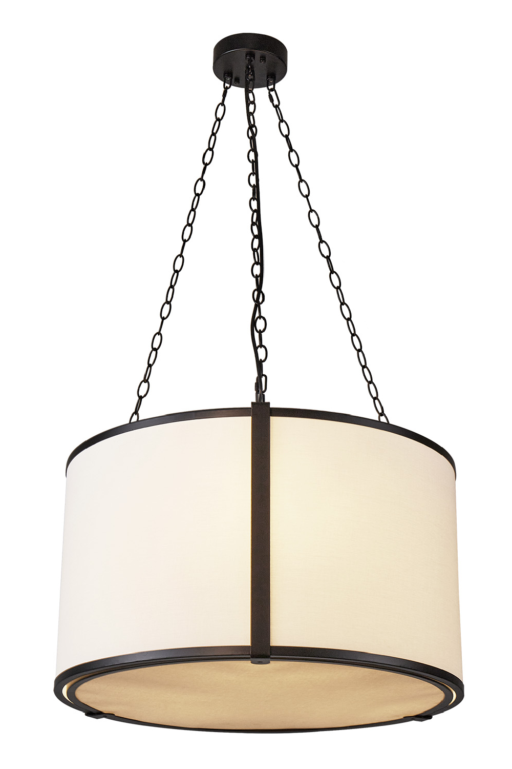 Black Framed Linen Pendant Lamp | Liang & Eimil Baltimore | Oroa.com