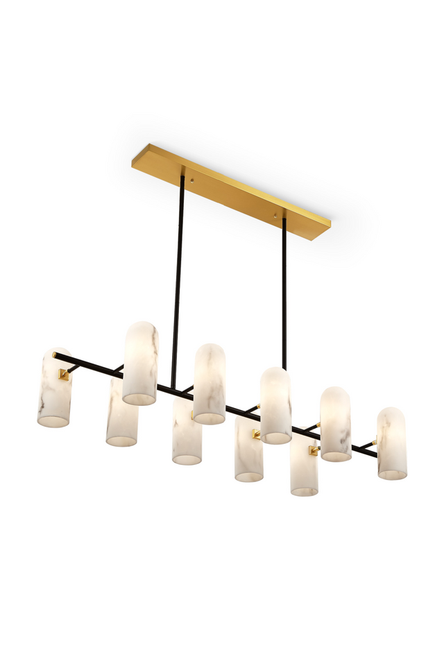 Alabaster Shades Linear Chandelier | Liang & Eimil Amatti | Oroa.com