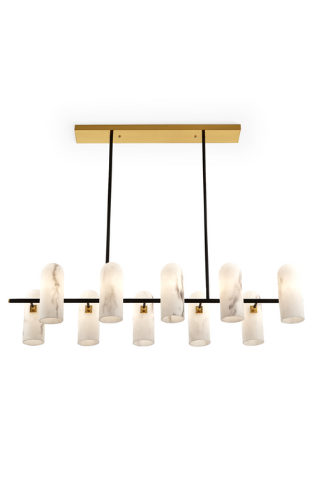 Alabaster Shades Linear Chandelier | Liang & Eimil Amatti | Oroa.com