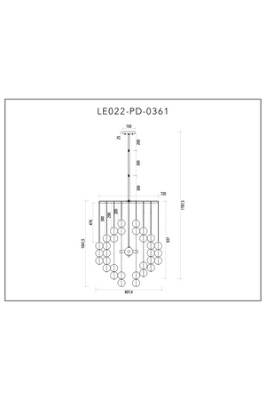 Frosted Glass Orbs Chandelier | Liang & Eimil Moon | Oroa.com