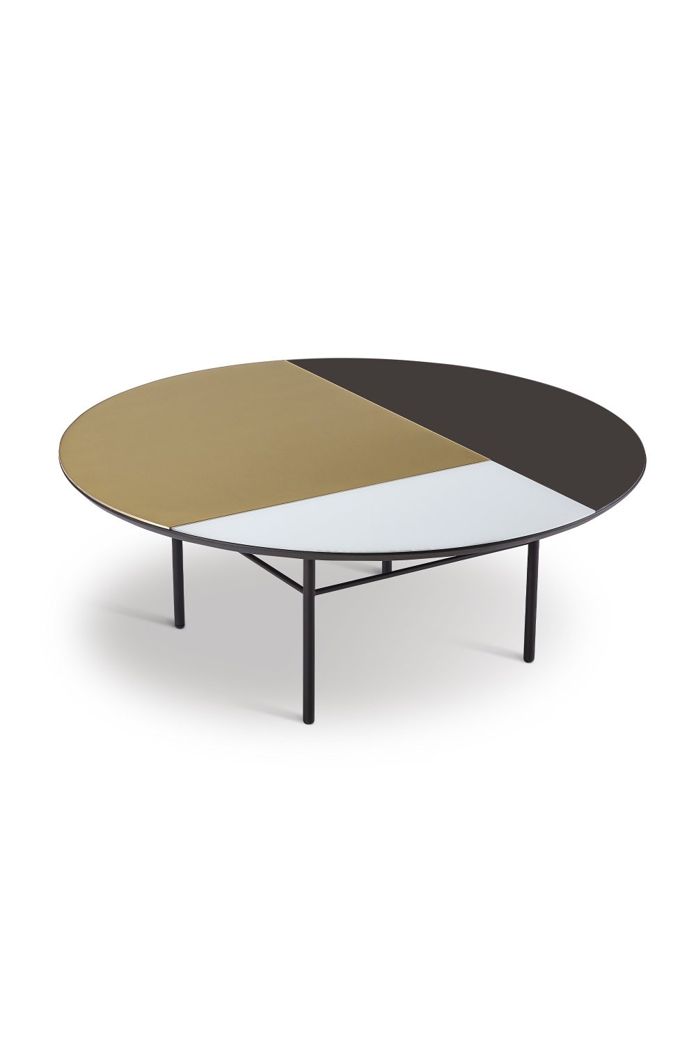 Tri-Color Round Coffee Table | Liang & Eimil Orphenus | OROA.com