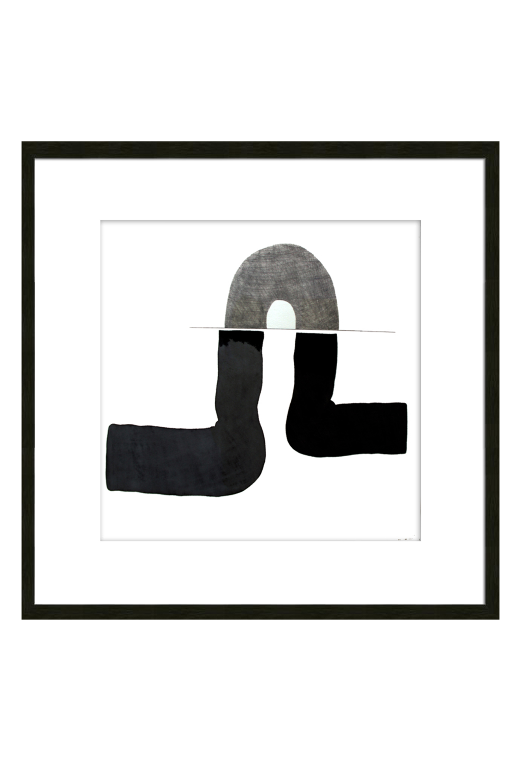 Black Abstract Wall Art | Liang & Eimil Journey III | Oroa.com