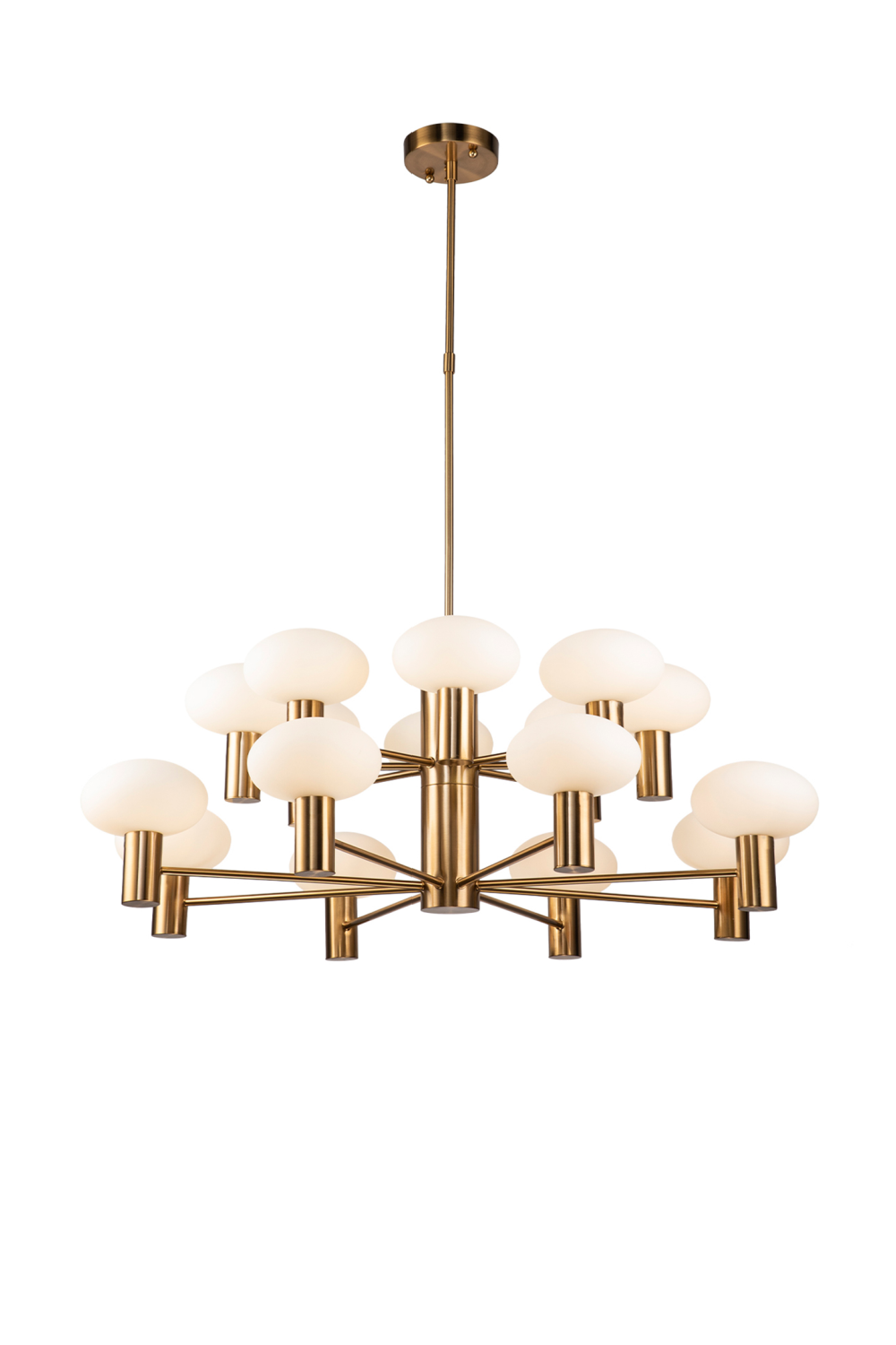 Cream Ovoid Glass Chandelier | Liang & Eimil Odeon | OROA.com