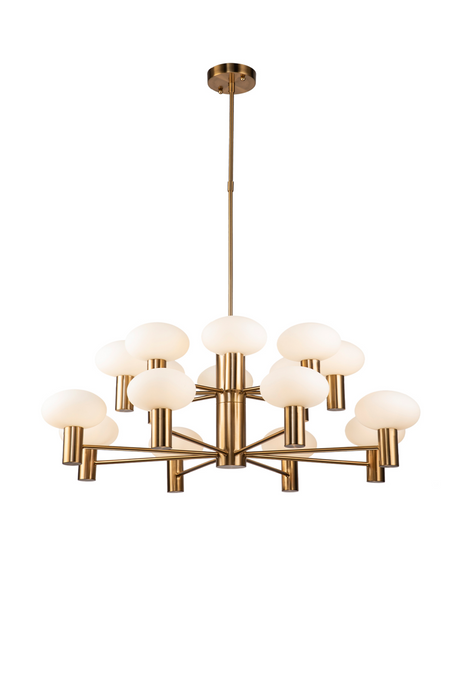 Cream Ovoid Glass Chandelier | Liang & Eimil Odeon | OROA.com