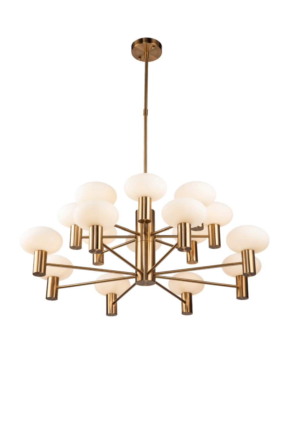 Cream Ovoid Glass Chandelier | Liang & Eimil Odeon | OROA.com