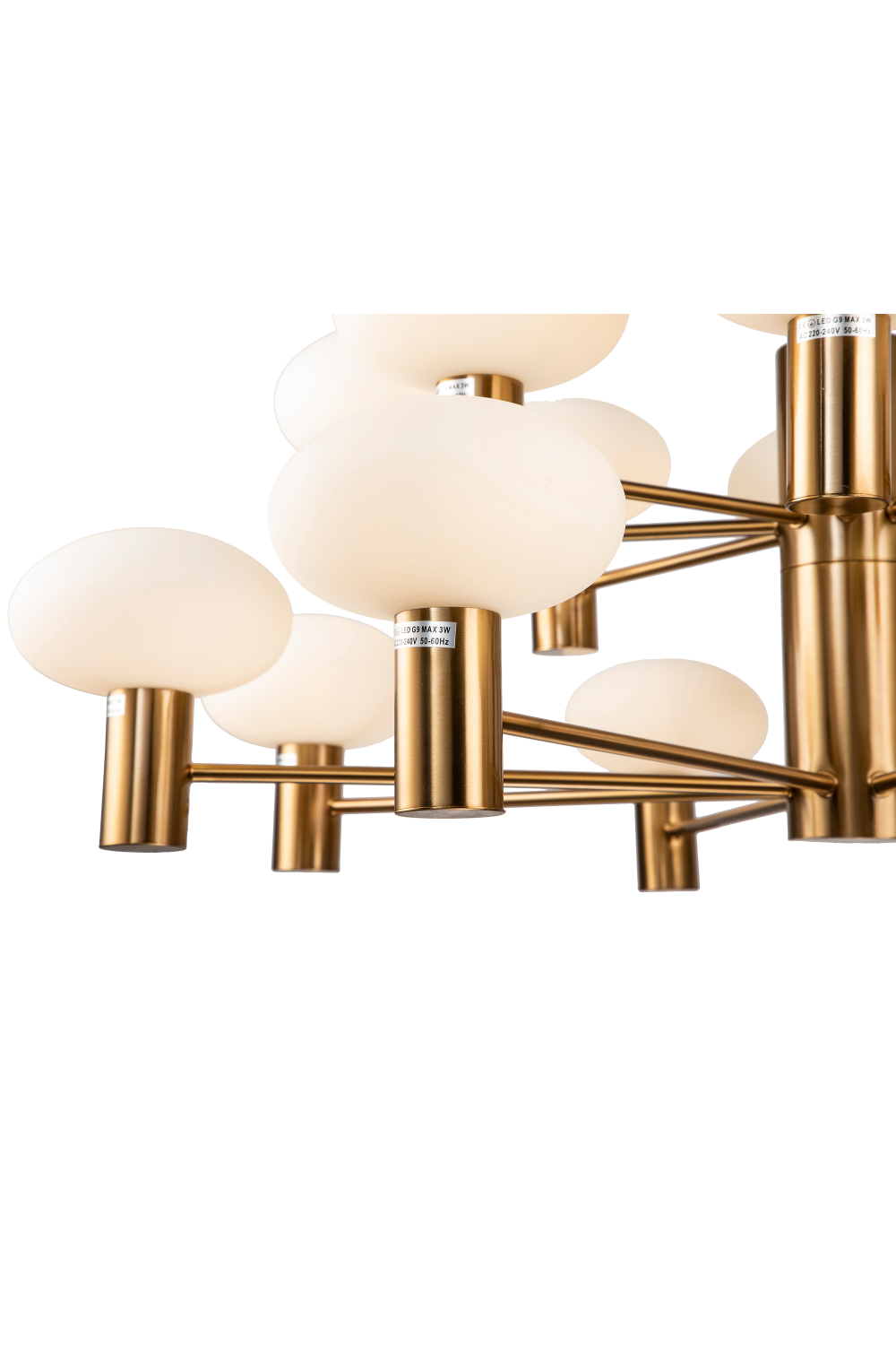 Cream Ovoid Glass Chandelier | Liang & Eimil Odeon | OROA.com